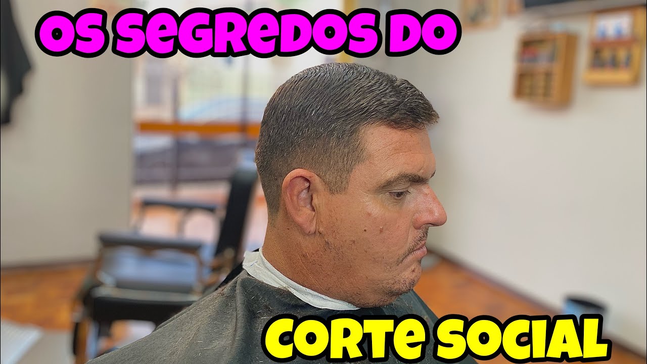 Como Fazer Corte SOCIAL Com Maquina e Pente Corrido Nas Laterais.