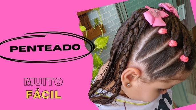 Penteado Infantil Fácil ❤️ Easy Children's Hairstyle ❤️ 