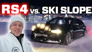 AUDI RS4 B8 QUATTRO VS. SKISLOPE + WORST (BEST) RECOVERY MISSION EVER screenshot 5