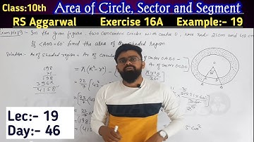In the given figure two concentric circle with center o have radii 21cm and 42cm