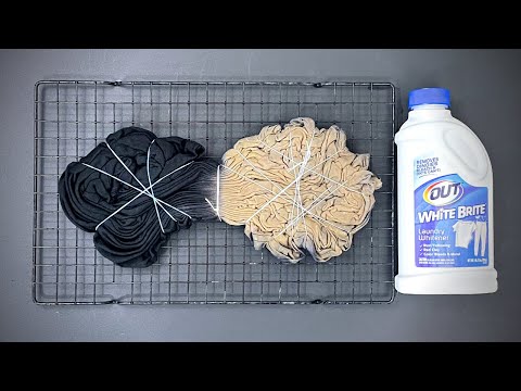 How to Tie Dye :  Diagonal Split using HWI (Hot Water Irrigation) with OUT WHITE BRITE - Part 1