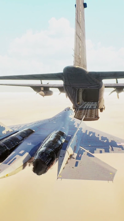 The Sukhoi Su 57 Looked Inside Lockheed C-130 Hercules