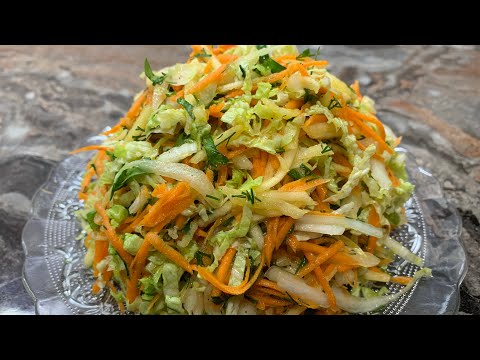 Идеальный салат с пекинской капусты.Быстрый,полезный и очень вкусный.