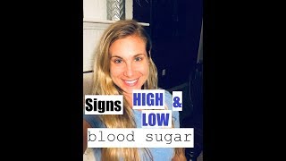 SIGNS of HIGH and LOW Blood Sugar | Diabetes & Diet Tips | Registered Dietitian Nutritionist (RD)