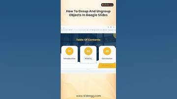 How To Group And Ungroup Objects In Google Slides #shorts