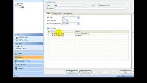 Anti passback configuration in BioStar 1
