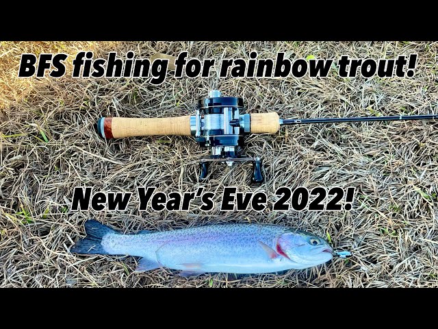 BFS (bait finesse system) fishing for stocked rainbow trout on New