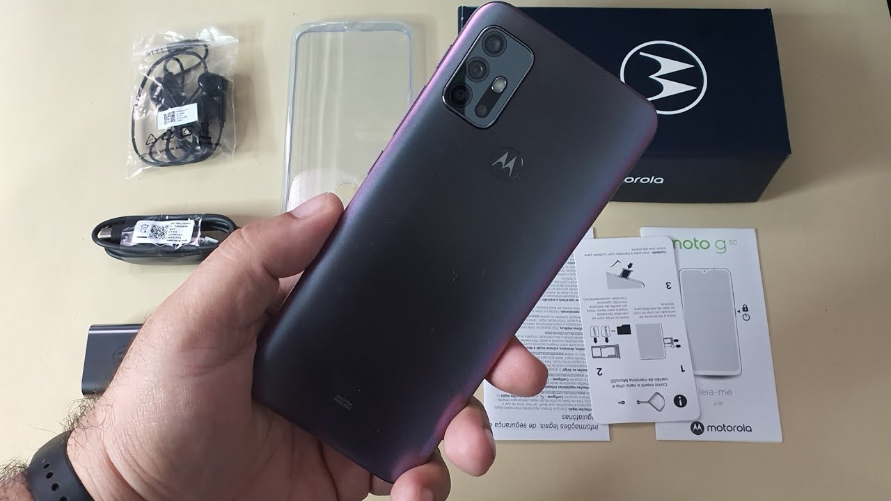 UNBOXING MOTOROLA MOTO G30 128GB 4GB RAM DARK PRISM - YouTube