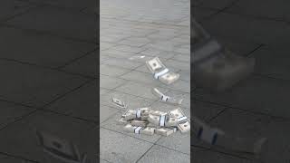 Falling Dollar Stack Green Screen Video 💸 | Money Animation for Editing #greenscreenvideo #chromakey