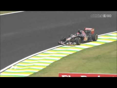 Max Verstappen drifts F1 car at Interlagos Free practice