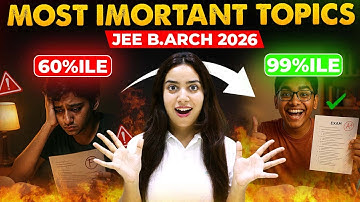 Most Important Topics for JEE B.Arch 2026 | Score Higher in Paper 2