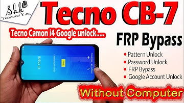 TECNO CAMON cb7 i4 unlock🔓 new trick 2021-2022 without Computer 🔥🔥🔥 #Tecnoi4FRPbypass