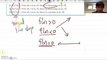 Increasing and Decreasing Functions and the First Derivative test