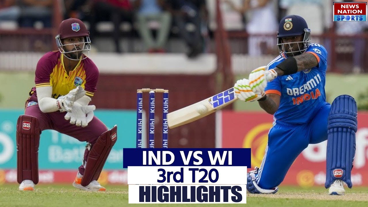 Ind vs Wi 3rd T20 Full Match Highlights West Indies v India Highlights Today Match Highlights