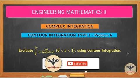 Contour Integration Type I Problem 6 / Complex Integration / Complex Variables / GATE / TANCET