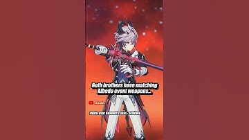 ALBEDO & DURIN HAVE MATCHING EVENT WEPS #genshinimpact #durin #albedo