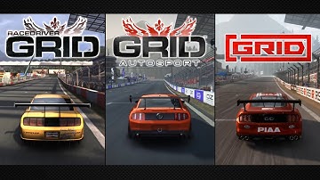 GRID 2008 - GRID 2014 - GRID 2019 Comparison | Okutama Grand Circuit - Ford Mustang