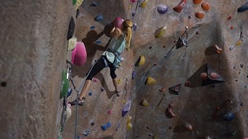 Gym Lead Climbing: 7. Climbing Overhangs | Climbing Tech Tips