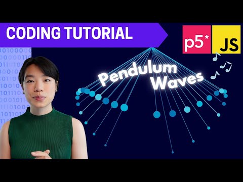 p5.js Coding Tutorial | Pendulum Waves 🎵