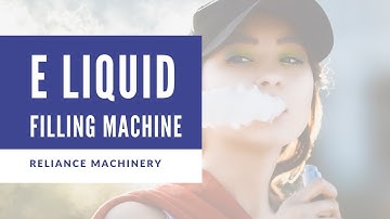 1 ml e liquid bottle filling and capping machine | Reliance Machinery