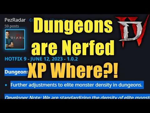 Diablo 4 - Dungeon Farming NERFED! Here's how to level to 100 now