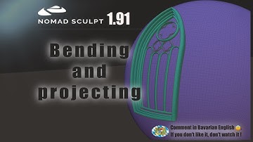 Nomad Sculpt - Bend or project a object to the surface of a other object  (V1.91 - 7.6.2024)