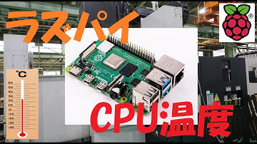 機械稼働率取得中のラズパイCPU温度計測