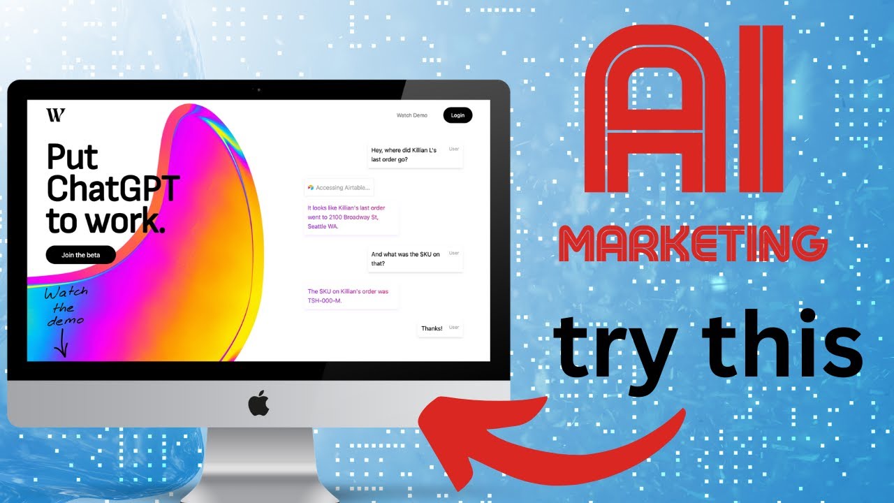 DRINKWATER.AI this AI marketing tool will boosts ChatGPT YouTube