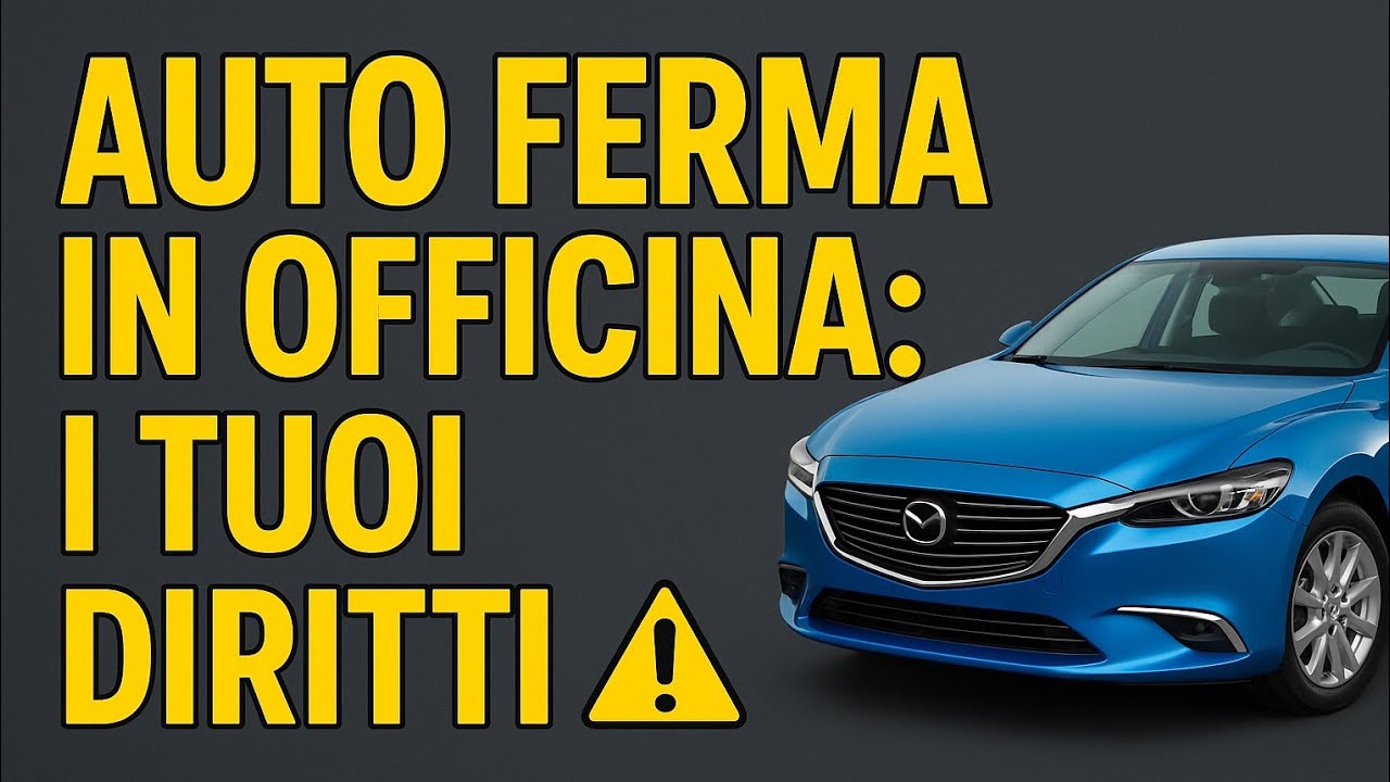 Auto ferma in officina? Ecco i tuoi DIRITTI: auto sostitutiva, tempi e risarcimenti ⚠️