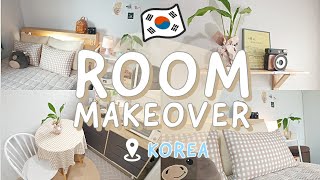 Korean Apartment Aesthetic Room Makeover Minimalist Home Cafe with $120 Budget KOREA VLOG YouTube