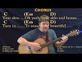 Yellow (Coldplay) Strum Guitar Cover Lesson in G with Chords/Lyrics