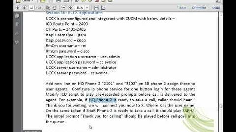 CCIE Voice Mock Lab 5Section 10 UCCX Integration