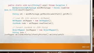 Converting Word Documents to JSON Using Docx4j and Jackson