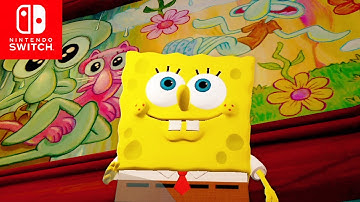 SpongeBob Battle for Bikini Bottom Rehydrated Switch - 100% Walkthrough Part 10 Gameplay Rock Bottom