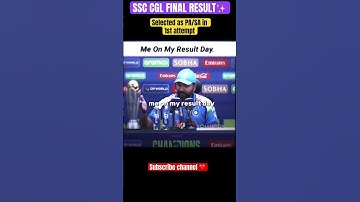 SSC CGL final result selected as PA/SA in first attempt ✨❤️ #abhinaysir #ranimam #ssccgl #cgl24