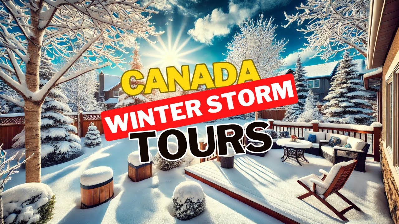 4K Ottawa’s Most Expensive Homes | Winter Mansion Drive & Scenic Views