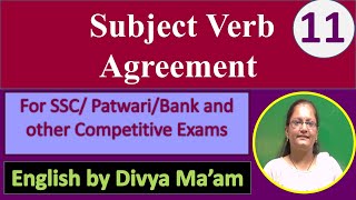 English Subject Verb Agreement Syntex Part 11 by Divya Ma'am Video Number 1 Video No 1