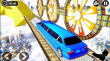 impossible limousine track 3d-Stunt Simulator Car Game