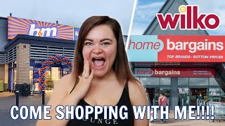 COME SHOPPING WITH ME; home bargains, b&m and wilko's & HAUL