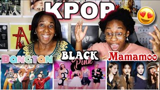 MY MOM REACTS TO KPOP FOR THE FIRST TIME EVER! (BTS, BLACKPINK, MAMAMOO) |Favour