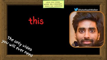 this in Javascript - Part 1 | The only video you will ever need. Period | Explained Visually