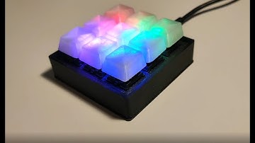 3D printed Macro Keyboard with RGB