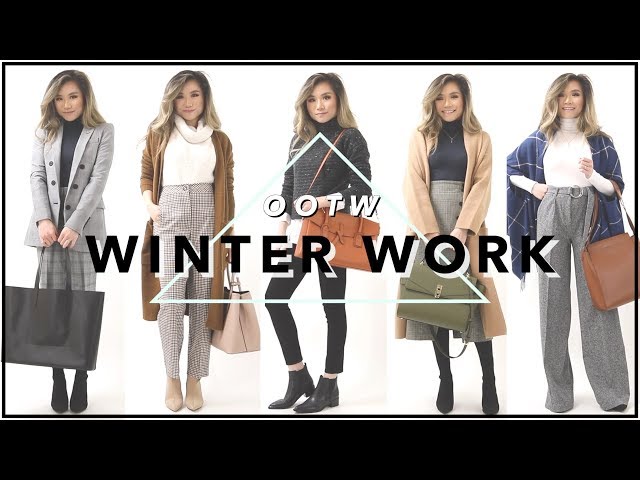 WINTER WORK OUTFITS of the Week OOTW | Winter Work Outfit Ideas Lookbook | Miss Louie