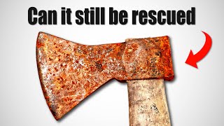 Restoration old rusty Axe  Awesome Hatchet 1900s restored