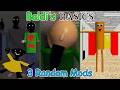 Baldi's Basics – 3 Random Mods // Sweet Dreams, Tung Tung Cubed, broken file