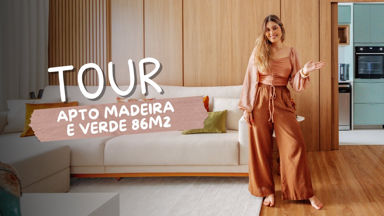 OBRA PRONTA! TOUR AP MADEIRA E VERDE 86M² - COZINHA VERDE, ATELIÊ DE COSTURA E MUITAS DICAS