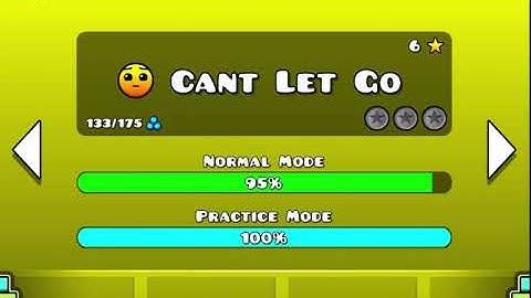 Geometry Dash Level 6 Cant Let go: 3 Coins 100% Complete