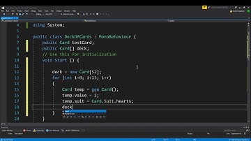 Card Game Tutorial (Video 2) Generating a standard deck of cards