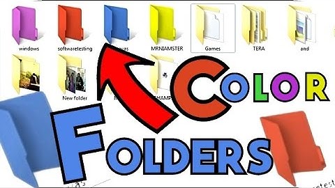 HOW TO | CHANGE FOLDER COLOR IN WINDOWS 10 /8 / 7 - Tips & Tricks (2017)