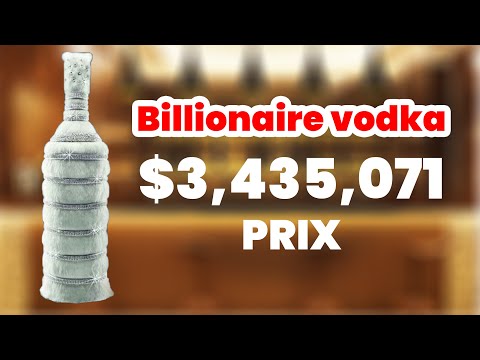 Vidéo: La vodka Le milliardaire est la plus chère au monde avec 3,7 millions de dollars